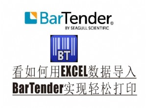  EXCEL数据库导入BarTender实现自动化轻松打印